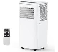 GarveeTech - Mobile Air Conditioner 8000 BTU with Cooling, Dehumidifier, 3-in-1 Fan, LED Display, 24 Hour Timer, DOE SACC 5000BTU High Efficiency: