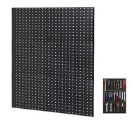 GarveeTech PegBoard Wall Panels, 3 Pcs Metal Panels Wall Organizer