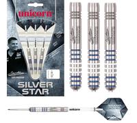 Gary Anderson Silver Star Style 1 80% Tungsten Steel Tip Darts by Unicorn