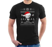Gary Christmas Gary Busey Knit Pattern Men's T-Shirt Black