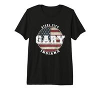 Gary Indiana, Vintage American Flag Premium T-Shirt