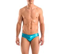 Gary Majdell Sport Mens Liquid Turquoise Metallic Hot Body Bikini Swimsuit Size Small