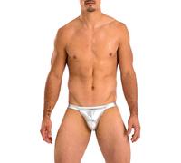 Gary Majdell Sport Men's Micro Bikini Swimsuit, Liquid Silver, Medium
