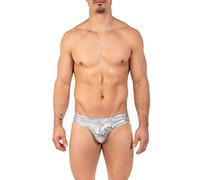 Gary Majdell Sport Men's New Contour Pouch Bikini Swimsuit, Silver Ice, M
