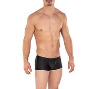 Gary Majdell Sport Sport Mens Black Classic Competition Style Trunk Boxer Swimsuit with Sexy Fashion Front Pouch Size Medium