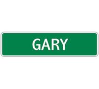 Gary Street Sign 4x16 inch Tin Beach Cafe Restaurant Shop Home Room Wall Door Decor Gift