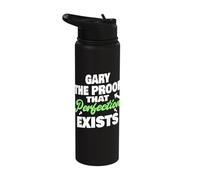 Gary The Proof that Perfection Exists Funny Gary Name Stainless Steel Insulated Water Bottle