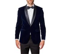 Gary Tuxedo Jacket Soft Velvet - Perfect Formal Events XPOSED Navy 44R
