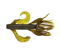 Gary Yamamoto 4" KREATURE Green Pumpkin W/Large Black Flake (7 Pack)