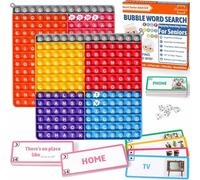 Garybank Bubble Word Search Game for Elderly with Dementia - Dementia Activities for Seniors, Sayings Matching Memory Care Activities for Older Adults,Christmas Elderly Gift Fidget Alzheimers Product
