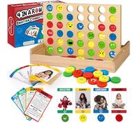 Garybank Feelings Connect 4 - Emotions Resources for Children, W/ 56 Emotion Cards, Kids Social Skills Learning Activities, Therapy Games for Kids Feelings Express, Counselors Office Must Haves