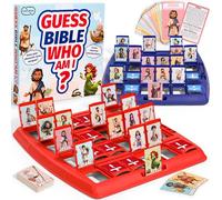 Garybank Guess Bible Who I Am Board Games for Kids, 24 Holy Bible Characters With Life Story & Verse Cards, Bible Trivia Study Supplies for Sunday School, Youth Group & Teens, Christian Catholic Gifts