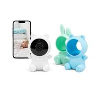 Garza Kids Baby Camera 1080p HD with Temperature Sensor, Night Vision, Cry Detection, Lullaby Detection, White Noise and WiFi 2.4GHz (3 Cases + Stand)