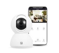 Garza® Smarthome - Wifi 360 IP Camera Compatible with Alexa Devices with Display and Google Chromecast 720P HD Smart Camera, Built-in Microphone, Night Vision and Motion Detector Sensor