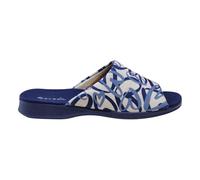 Garzón - Garzón 2530.225 Women's House Slippers - Open Slippers with Padded Insole - Tudor Navy with Hearts Design - Textile, Tudor Marine, 2.5 UK