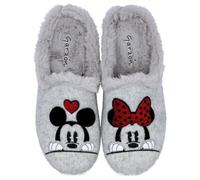 Garzón - Mickey and Minnie house slippers - TEXTILE, Ivory Grey Pearl Peaks, 5 UK
