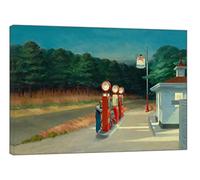 Gas 1940 Paint by Edward Hopper Picture Print On Framed Canvas Wall Art 40’’ x 30’’ inch(102x 76 cm)-38mm Depth