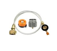 Gas Adapter Extension Braided Hose EN417 Lindal Valve Output for Outdoor Camping Picnic
