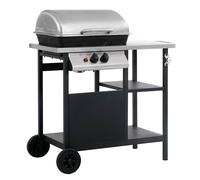 Gas BBQ Grill with 3-layer Side Table Outdoor Grill Set Multi Colours vidaXL