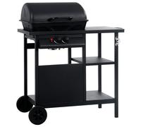Gas BBQ Grill with 3-layer Side Table Outdoor Grill Set Multi Colours vidaXL