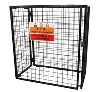 Monster Shop Gas Bottle Mesh Cage 1100mm, Silver