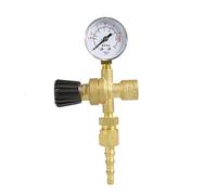 Gas Bottle Regulator,120 Bar Micro Pressure Reducer Gas Bottle Regulator with Gauge CO2 MIG TIG Welding