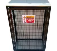 Gas Bottle Storage Cage 2 x 47KG - Storage - Security - LPG (Black)
