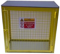 Gas Bottle Storage Cage 3 x 19KG - Storage - Security - LPG (Yellow)