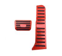 Gas Brake Pedal Pad Rest Anti-Slip Styling For BYD For Seal For EV 2023-2024 Car Accelerator Brake Pedals Anti-Slip Fuel Foot Pedal Covers Parts Auto 2pcs(Red)