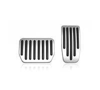 Gas Brake Pedal Pad Rest Anti-Slip Styling For Tesla For Model Y 3 For Highland 2026 Performance Aluminum Pedal Pads Cover Non-slip Accelerator Brake Rest Upgrade Accessories(Silver)