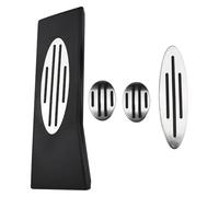 gas brake pedals For MINI For Cooper For One For Hatch For Hardtop For Countryman For JCW Car Pedals Gas Brake Clutch Rest Pedal Rubber Pads Covers(MT with rest)