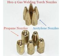 Gas Brazing Torch 5 Piece Nozzle Set for Oxygen Propane Acetylene Welding Tools - Professional Soldering Kit for Refrigeration Pipes(Acetylene Version)