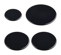 Gas Burner Cap Set for Cooker Hob 4 Pcs, 55mm Small, 75mm Medium, and 100mm Large for Superior Heat Management (Flat)