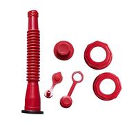 Gas Can Spout Replacement Sealing Automotive Gas Can Nozzle Funneling Accessory for Water Fuel Engine Oil Liquids Cars, Red