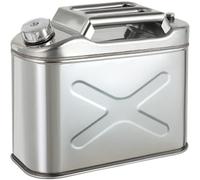 Gas Can - Stainless Steel Leak-Proof Container for Gasoline, Diesel, Edible Oil - Heavy-Duty Rust-Resistant Design