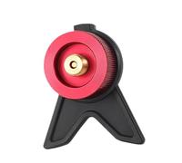 Gas Canister Adapter Portable Camping Adapter Equipment Converter Butane Adapter Conversion Support Lightweight Aluminum Brass Suitable, red