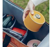Gas Canister Cover, Protective Gas Canister Sleeve Made of PU Leather for Picnic Camping Hiking Travel, Durable Leather Cartridge Case with Effective Protection