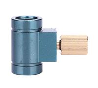 Gas Canister Refill Adapter Aluminium Alloy Outdoor Furnace Head Gas Tank Inflating Accessories Valve for Camping Hiking