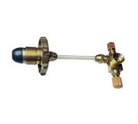 Gas Canister Valve, 6cm Brass Adapter, Outdoor Stove Connector, Manual Installation, Compact Copper Design, Camping Hiking