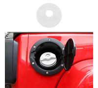 Gas Cap Fuel Filler Door Cover Compatible With Jeep Commander 2006-2010 Jeep Wrangler JK JL 2007-2023, Exterior Accessories(Color : ABS White) Gas Tank Cap Fuel Cap