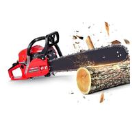 Gas Chainsaw, 52CC 2-Cycle Gasoline Powered Chainsaw 20 Inch 5.7hp Handheld Cordless Petrol Chain Saws for Forest, Wood, Garden and Farm Cutting Use