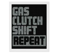 Gas Clutch Shift Repeat Diamond Painting Kits for Adults Full Round Dril Diamond Art for Home Wall Decor 16"x20"