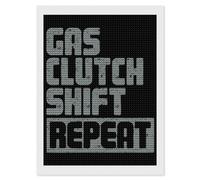 Gas Clutch Shift Repeat Diamond Painting Kits for Adults Full Round Dril Diamond Art for Home Wall Decor 12"x16"