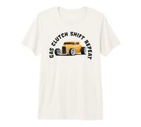 Gas Clutch Shift Repeat Funny Classic Hotrod Car Design Premium T-Shirt