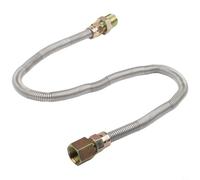 Gas Connection Hose 1/2 Inch 60 cm Flexible Stainless Steel Fire Kit for Gas Grill and Fire Pit with Flare Connection