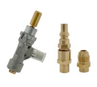 Gas Control Valve and RV Quick Connect Conversion Kit for Weber Q Series & Baby Q Series Grills