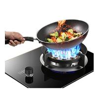 Gas Cooker 1 Burner, 7.0KW 9 Cavity Large Flame, Stainless Steel Glass Glass Panel, Free Standing Stove For Camping Outdoors, With Flameout Protection (Size : LPG)