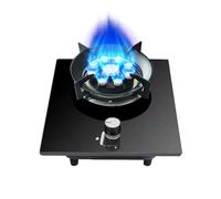 Gas Cooker 1 Burner,Countertop Stove 5.0KW Nine-chamber Fire Ring Frying Pan,Accidental Flameout Protection Device,NG/LPG Gas Conversion(LPG)