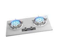 Gas Cooker,5.2kW Double-Sided Timer Nine-Cavity Stove,Stainless Steel Dual-Purpose,for Family Restaurants Food Stalls(NG)