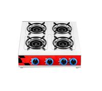 Gas Cooker,four-burner Gas Stove, Gas Stove With Fire-fighting Device,Desktop Stainless Steel Gas Stove,6.5KW Fierce Fire(LPG,50.7x11.5x56.5cm)